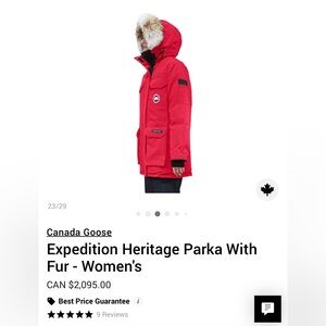 Canada Goose Expedition Parka - EUC with Tags